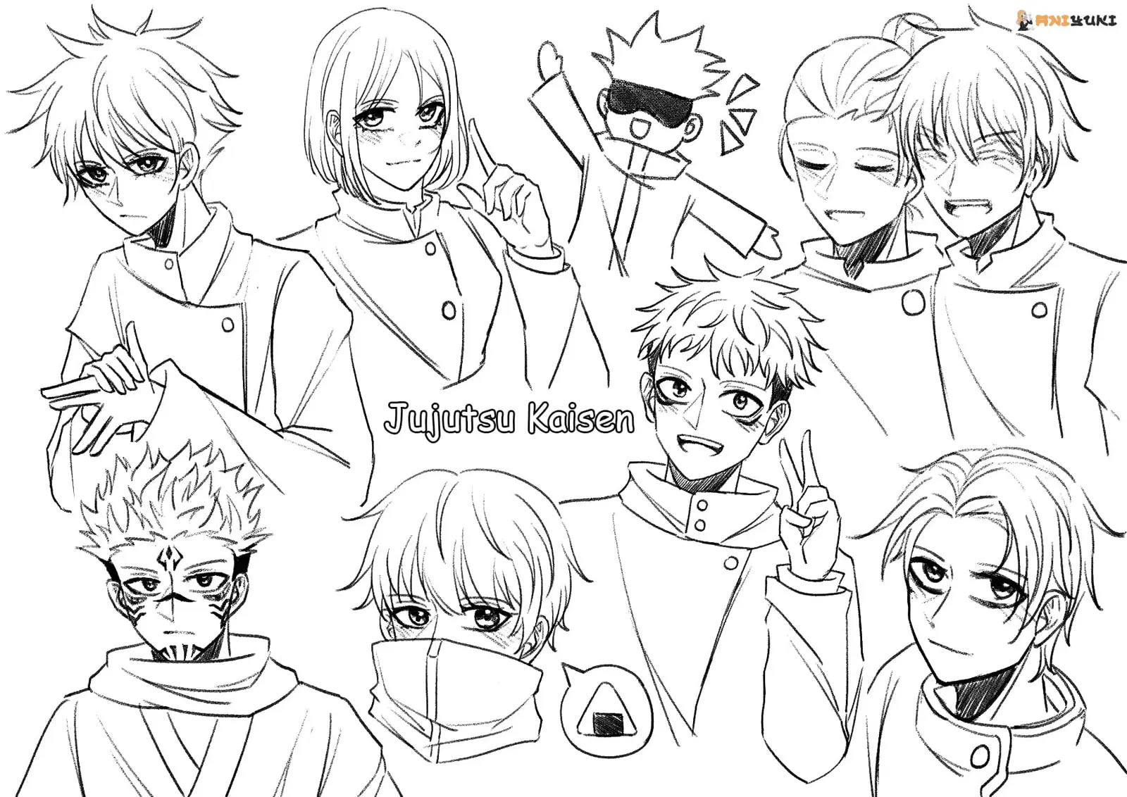 Jujutsu Kaisen Coloring Pages 15
