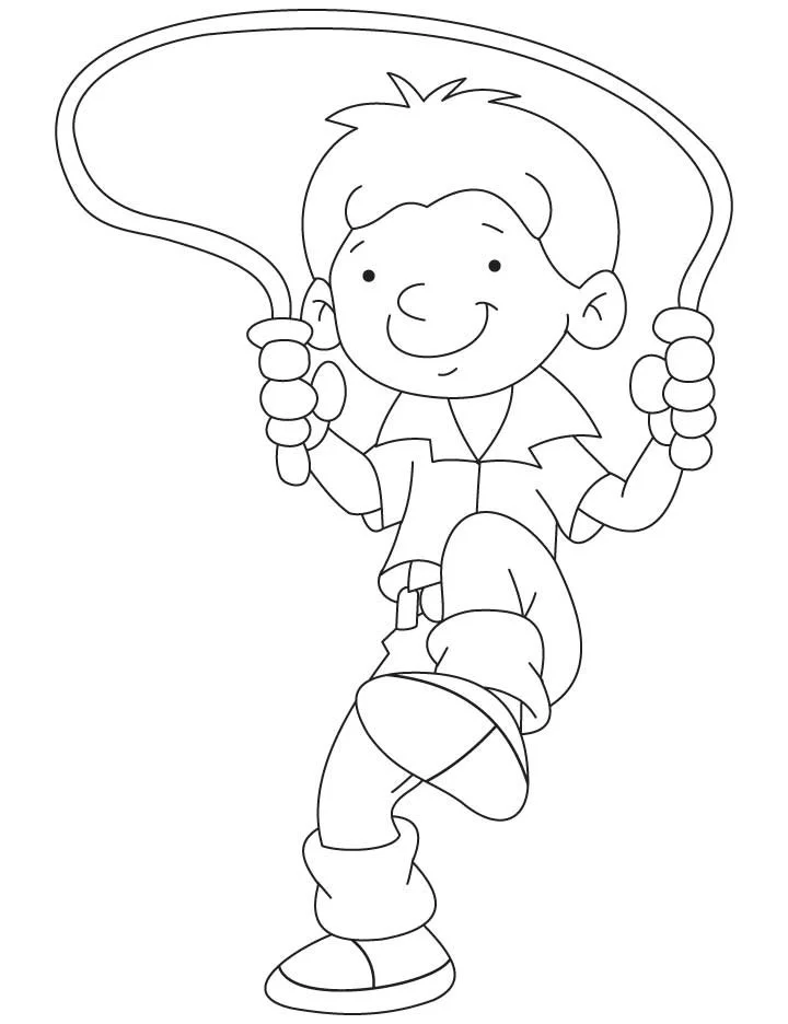 Desenhos de Paginas de Pular Corda Para Colorir 9