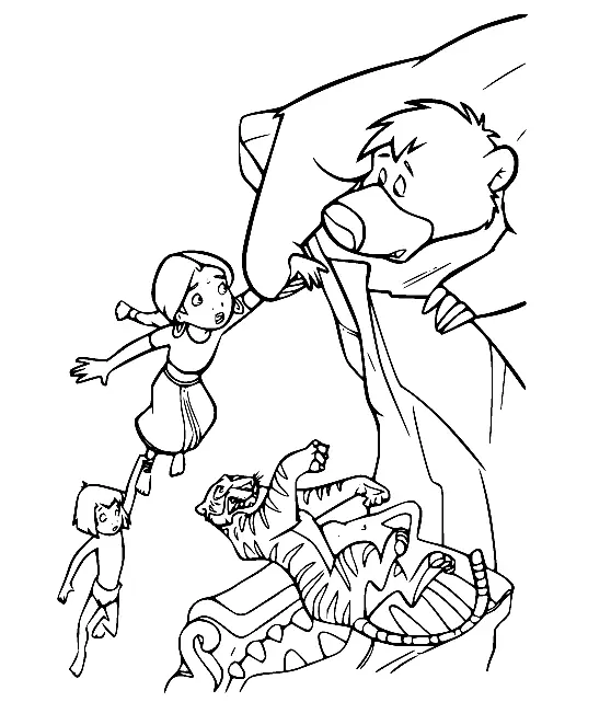 Desenhos de Livro Da Selva Para Colorir