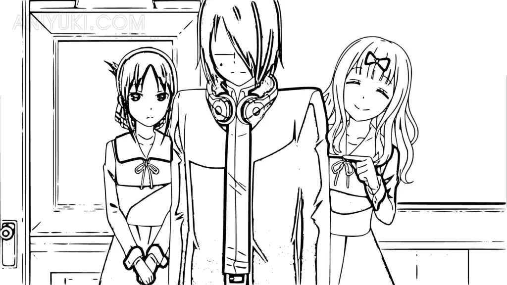 Kaguya Sama Love Is War Para Colorear 35