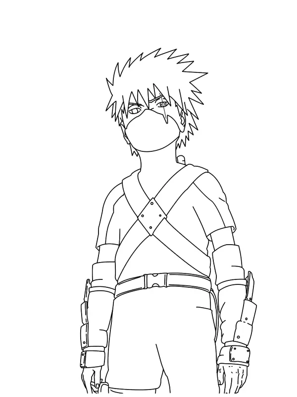 Desenhos de Kakashi Para Colorir 41