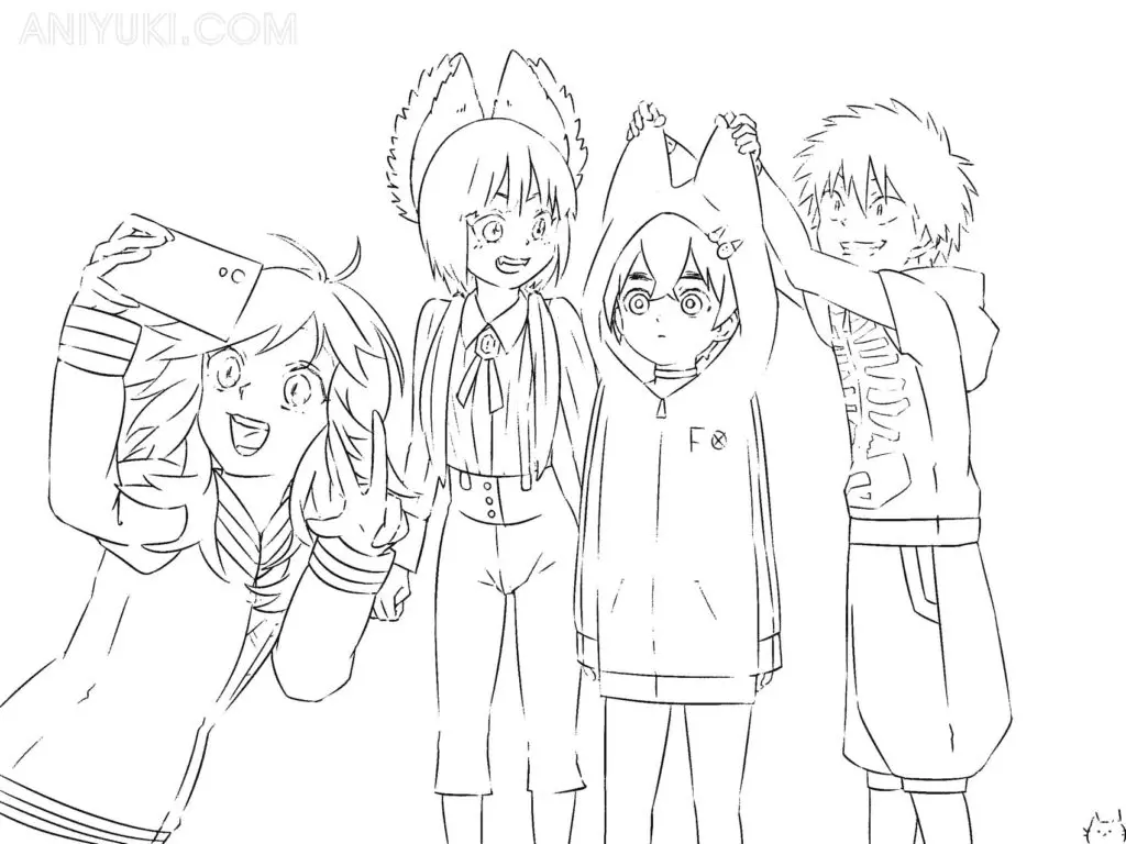 Kemono Jihen Ausmalbilder 33