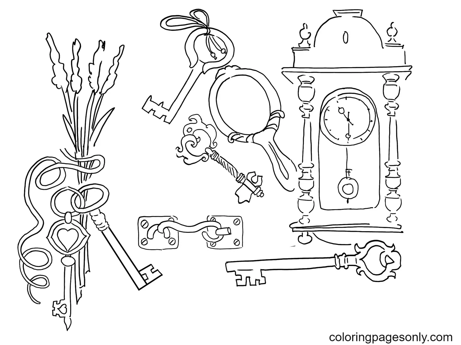 Key Coloring Pages 36