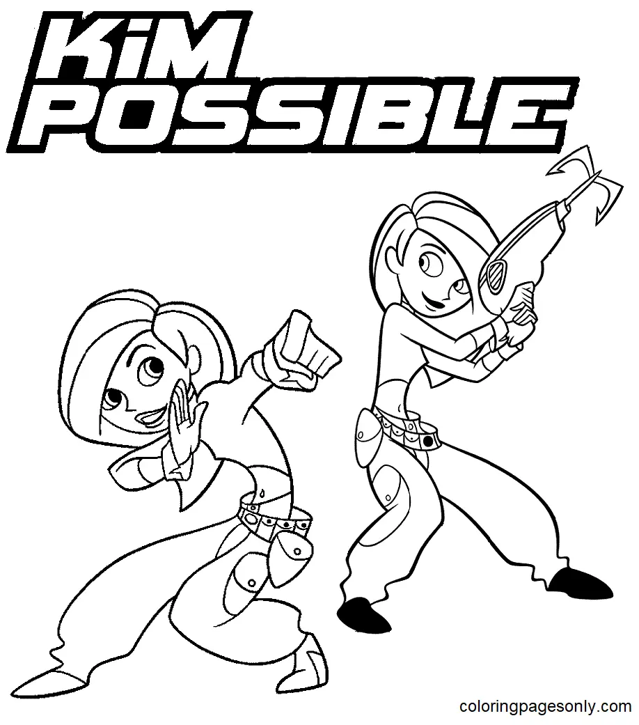 Desenhos de Kim Possible Para Colorir 1