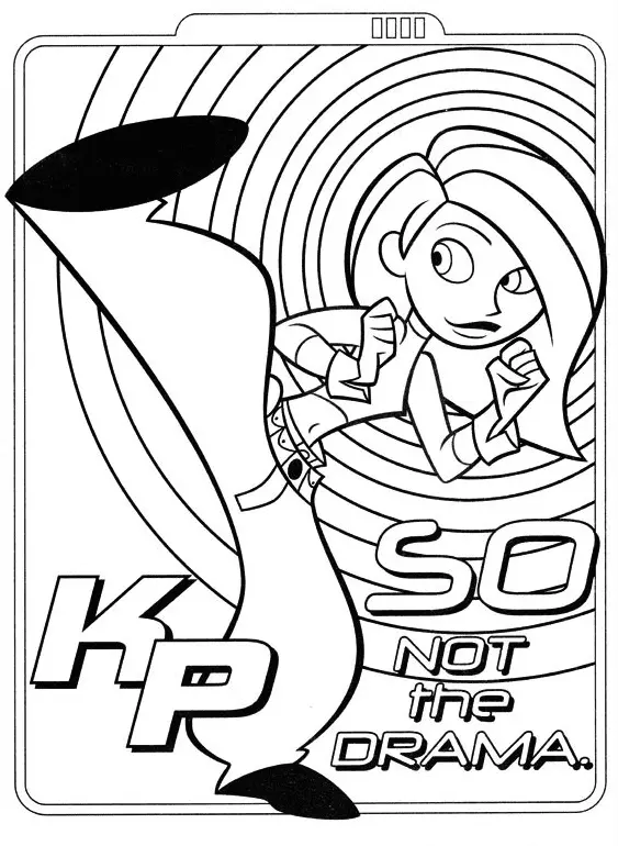 Desenhos de Kim Possible Para Colorir 36