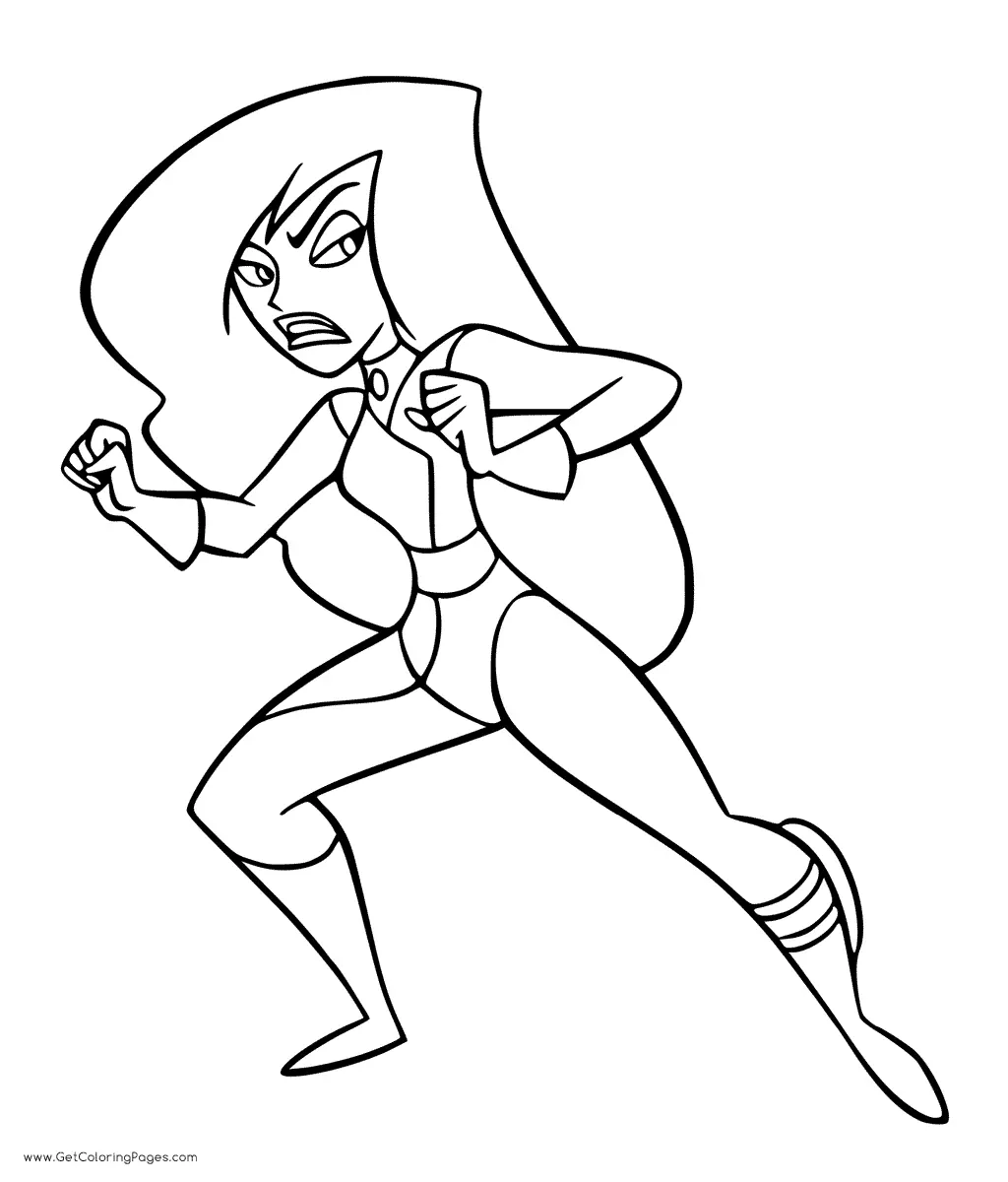 Desenhos de Kim Possible Para Colorir 4