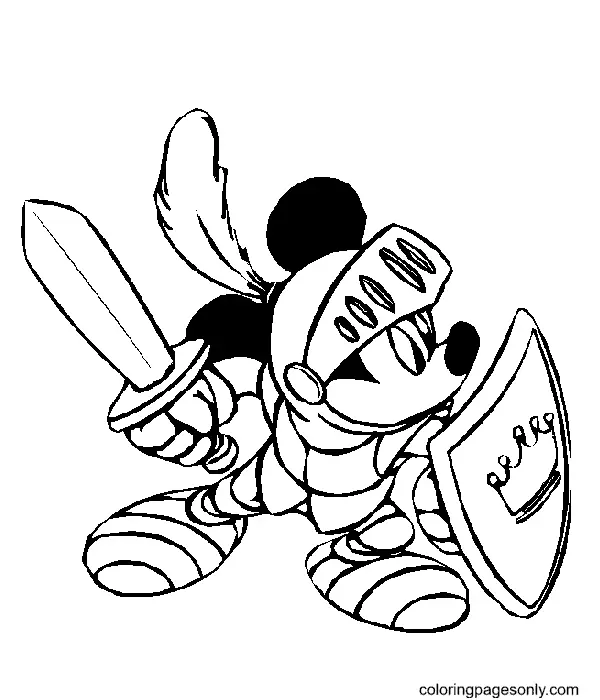 Desenhos de Cavaleiro Para Colorir 48