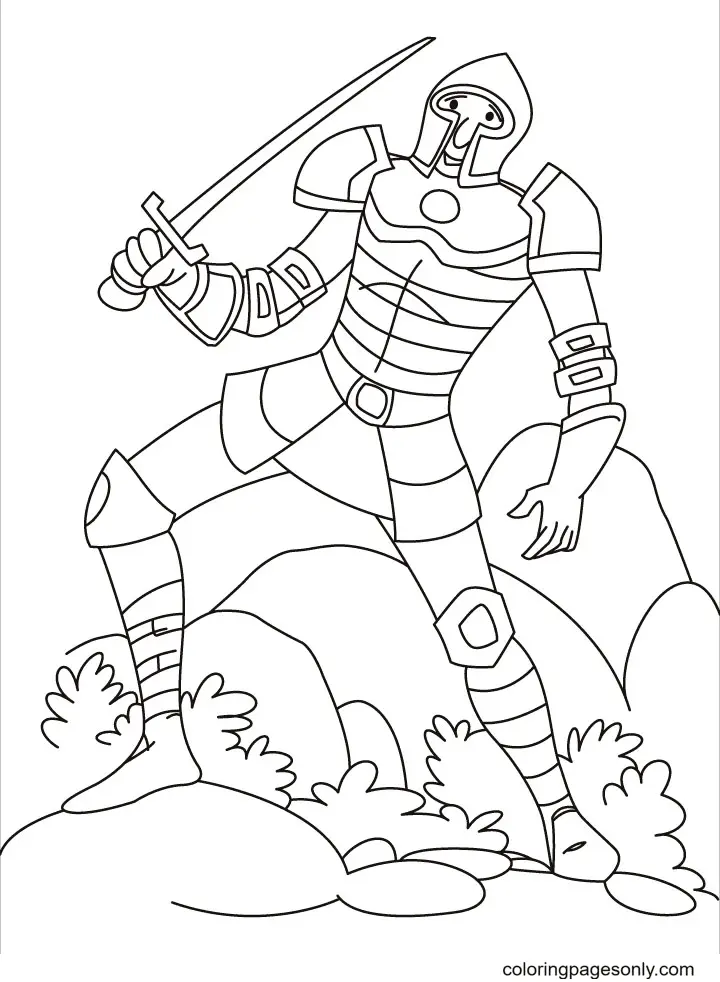 Caballero Para Colorear 65