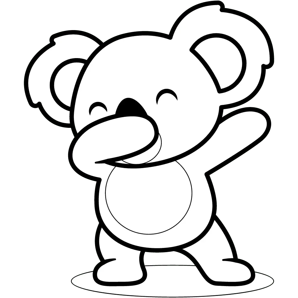 Desenhos de Koala Para Colorir 12