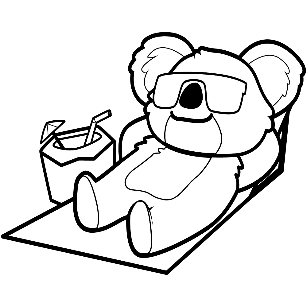 Desenhos de Koala Para Colorir 22