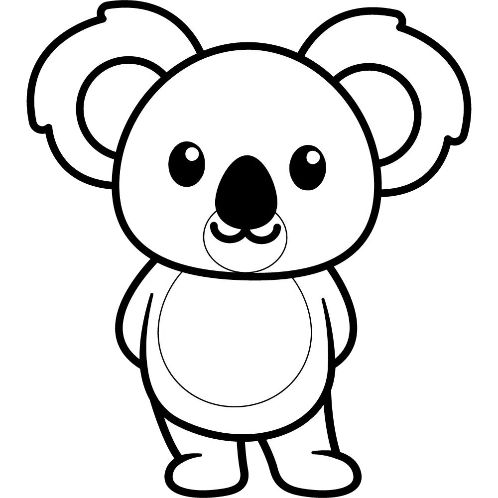 Desenhos de Koala Para Colorir 5
