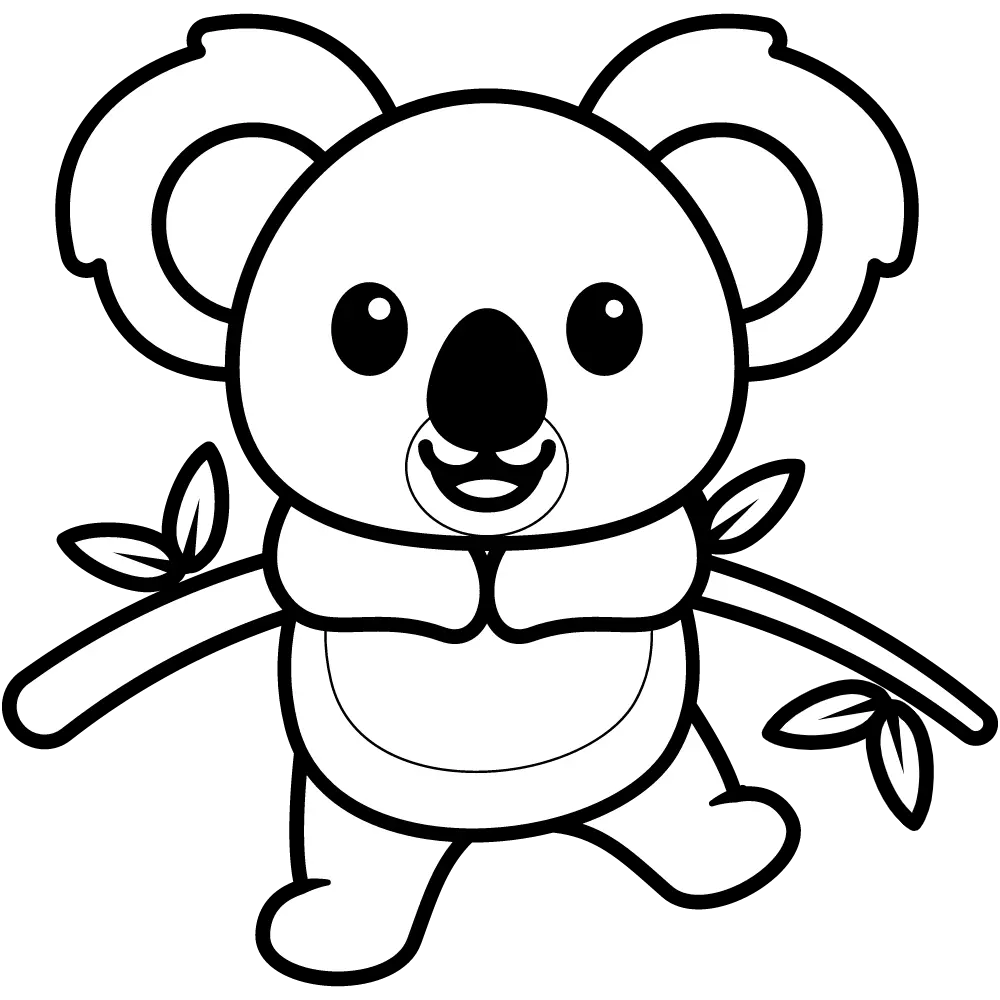 Koala Coloring Pages 7
