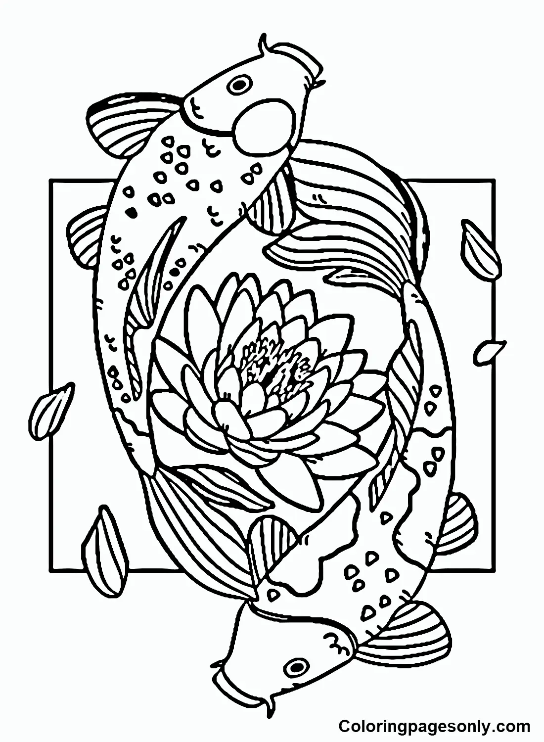 Koi Fisch Ausmalbilder 10