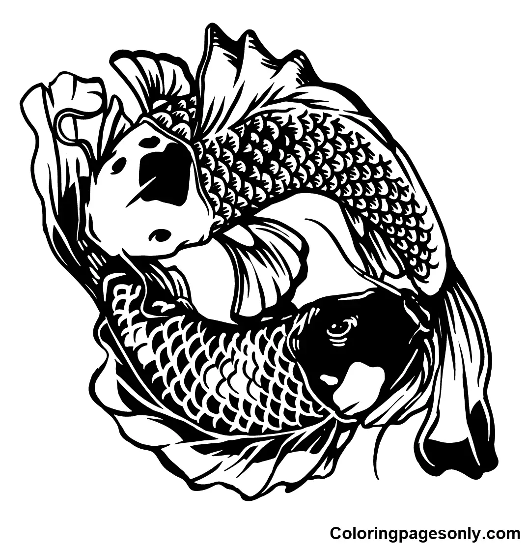 Koi Fisch Ausmalbilder 22
