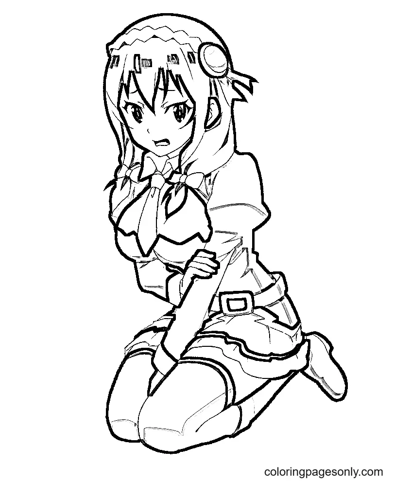 Desenhos de Konosuba Para Colorir 15
