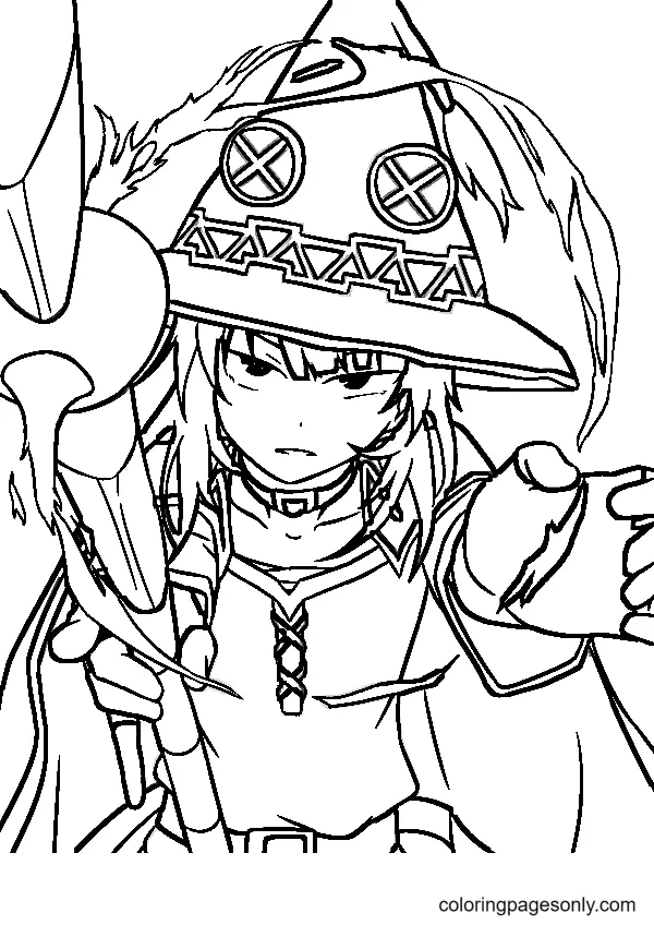 Desenhos de Konosuba Para Colorir 42