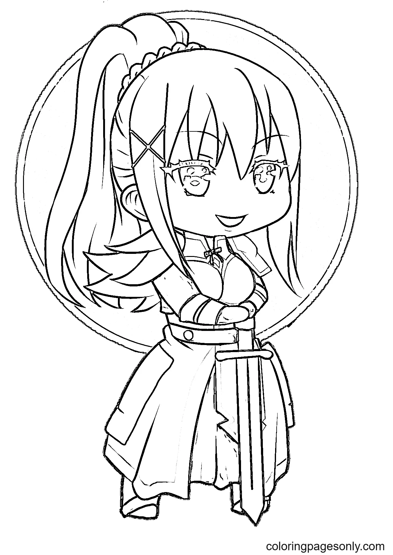 Desenhos de Konosuba Para Colorir 50