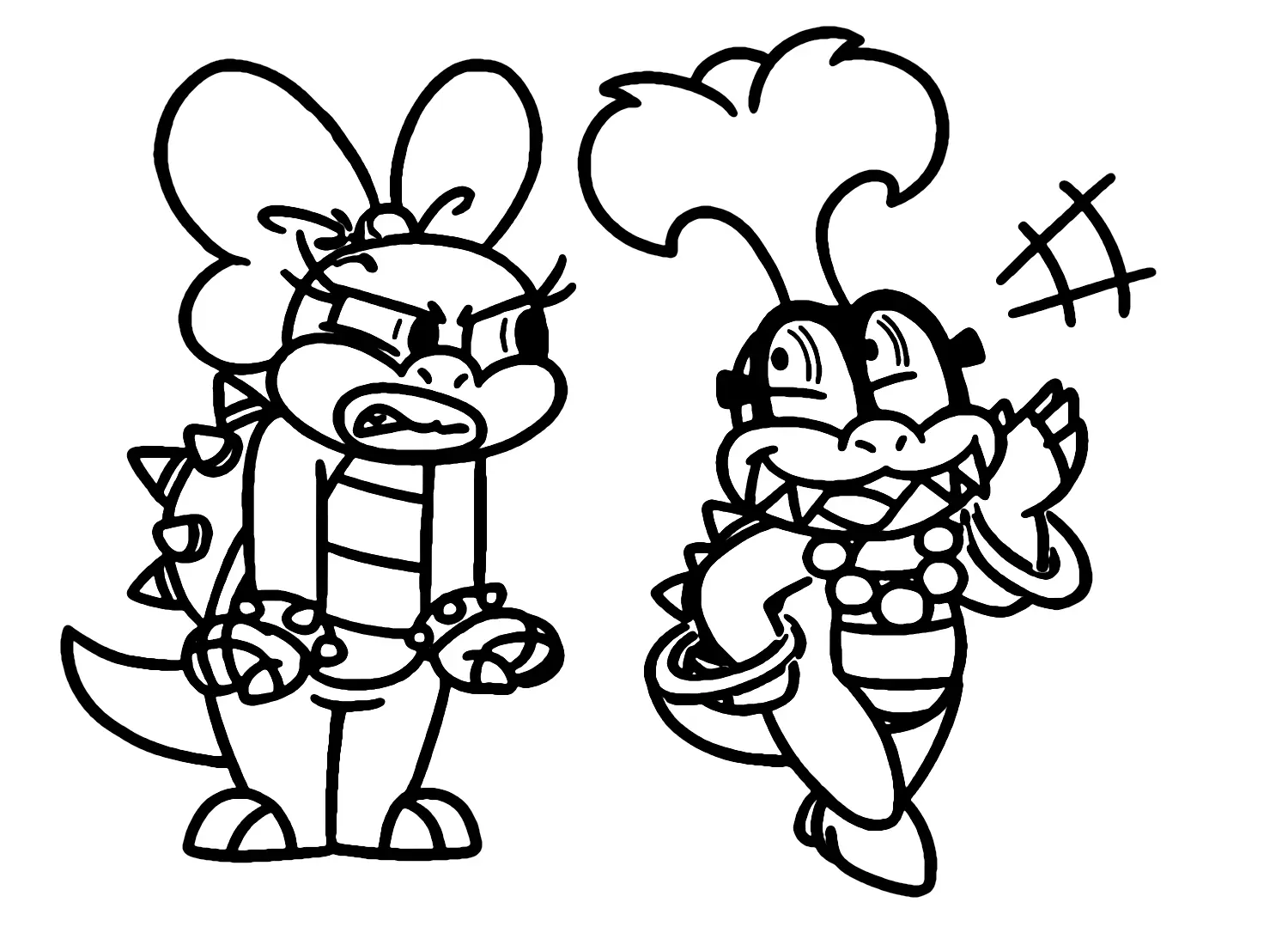 Desenhos de Koopalings Para Colorir
