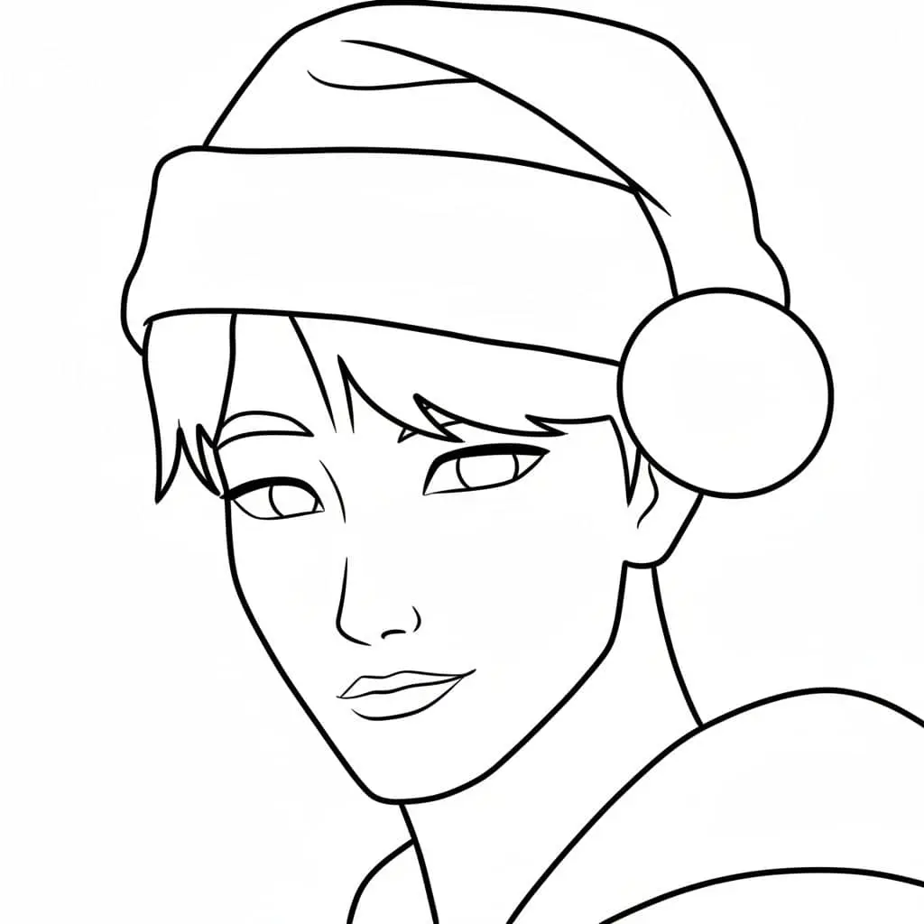 KPop Demon Hunters Navidad para Colorear 12