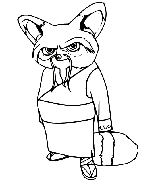 Kung Fu Panda Para Colorear 15
