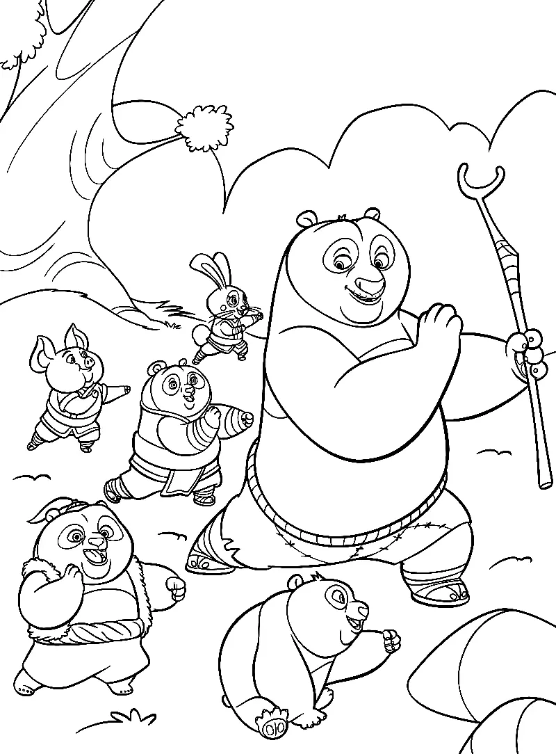 Kung Fu Panda Ausmalbilder 21