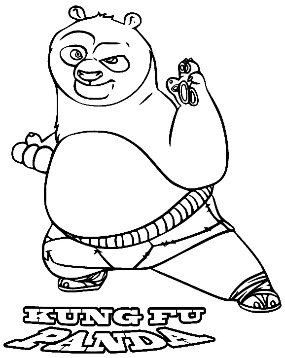 Kung Fu Panda Para Colorear 33