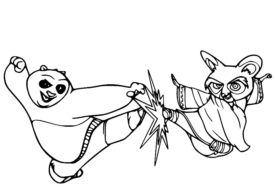 Kung Fu Panda Ausmalbilder 36
