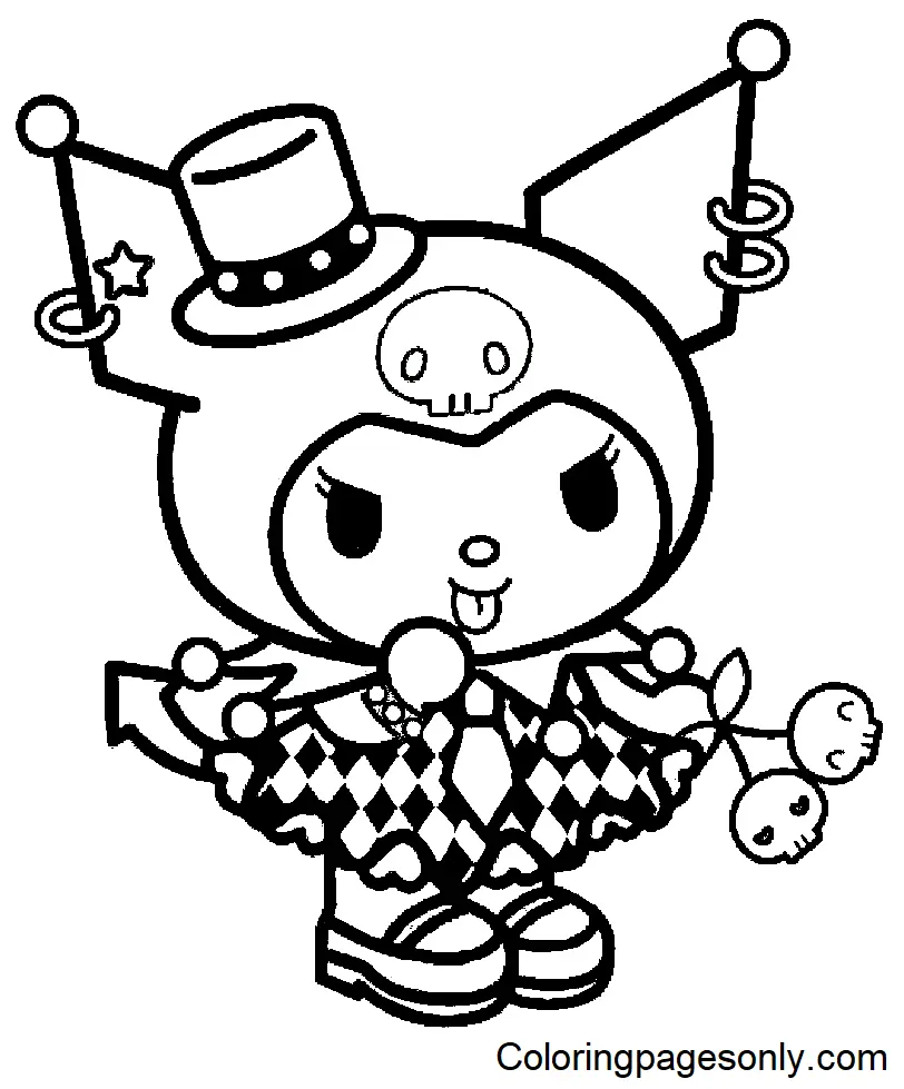 Kuromi Coloring Pages 8