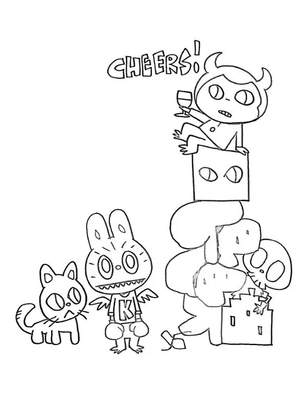 Labubu Coloring Pages 26