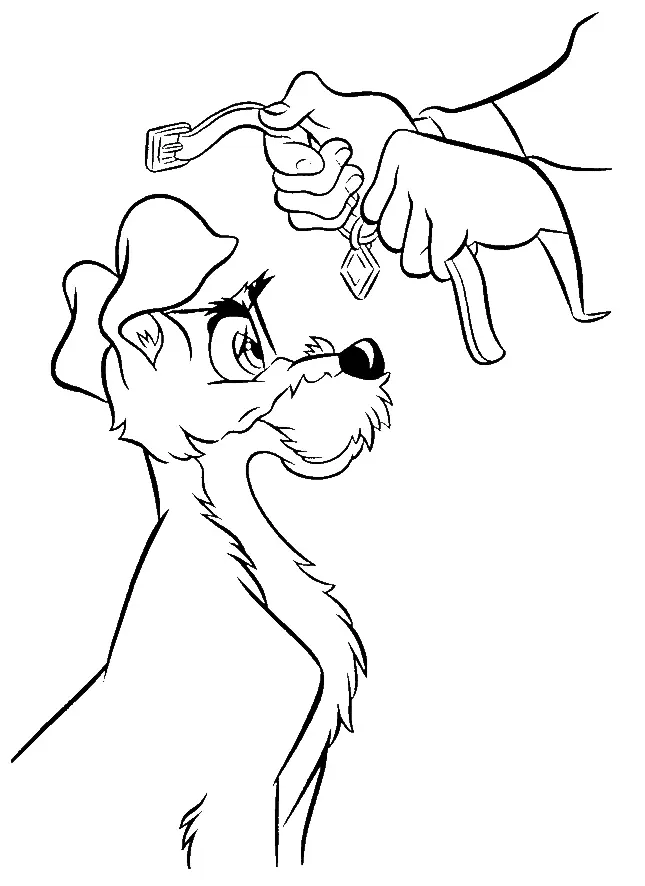 Desenhos de A Dama e o Vagabundo Para Colorir 59