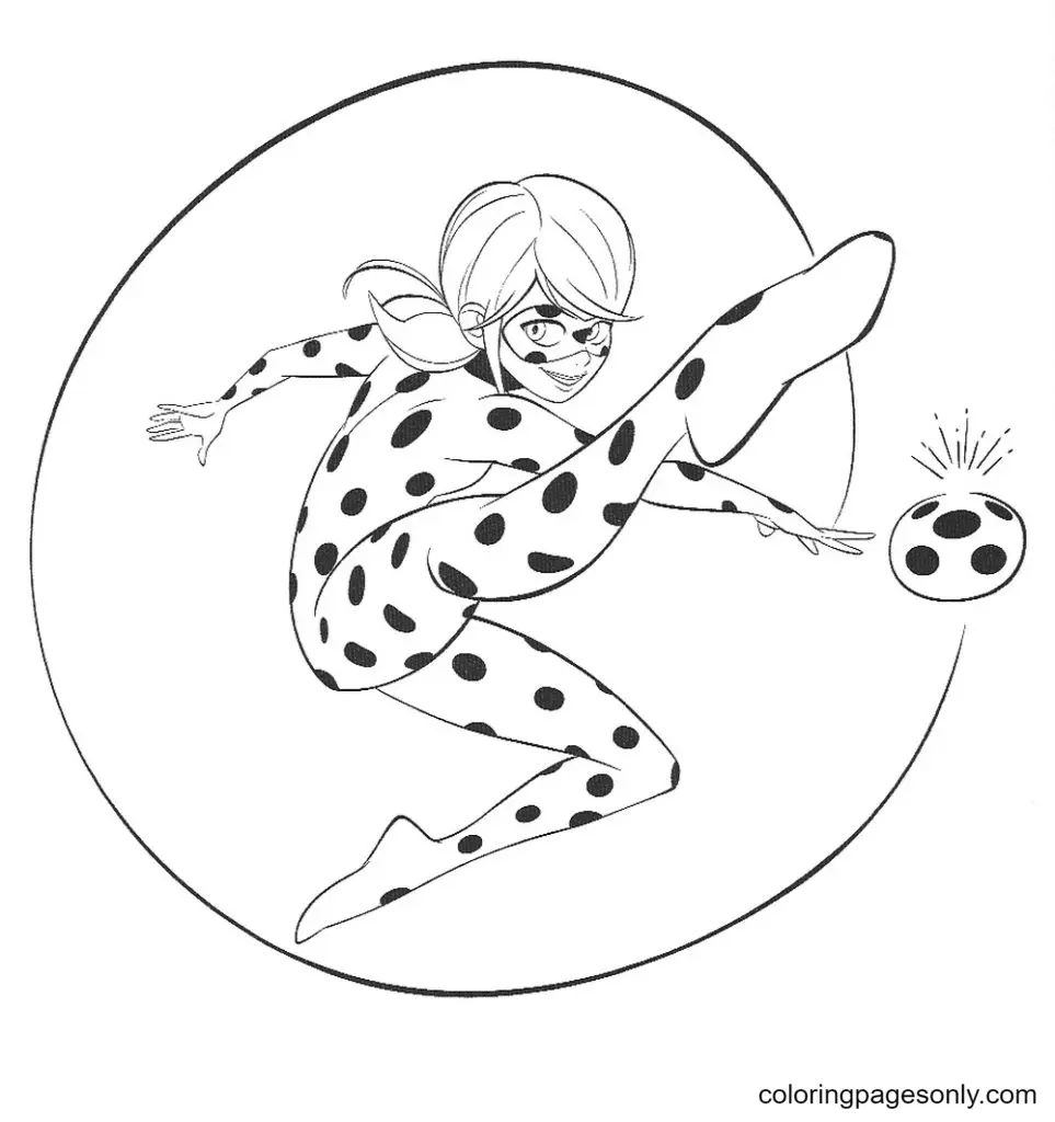 Ladybug and Cat Noir Coloring Pages 32