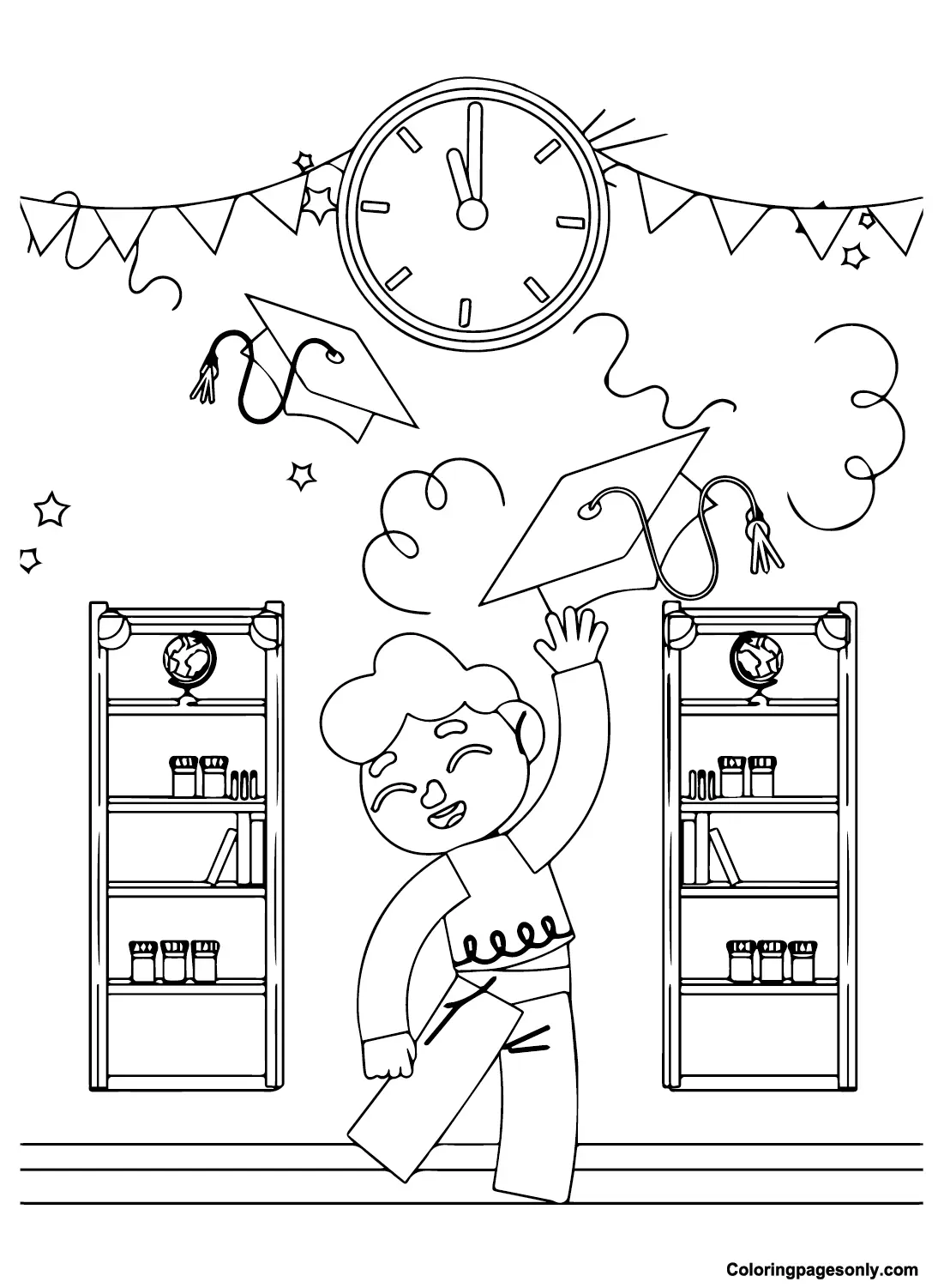 Desenhos de Ultimo Dia de Aula Para Colorir 11