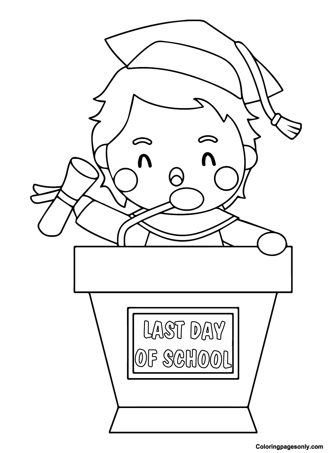 ultimo Dia Clases Para Colorear 16