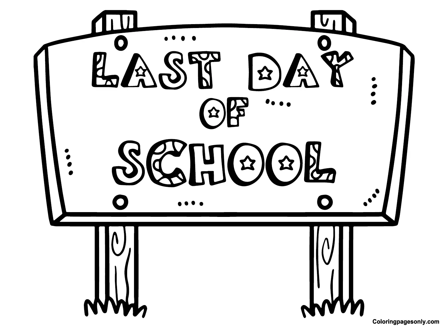 Desenhos de Ultimo Dia de Aula Para Colorir 19