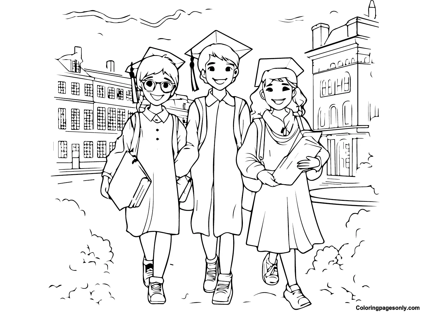 Desenhos de Ultimo Dia de Aula Para Colorir 21