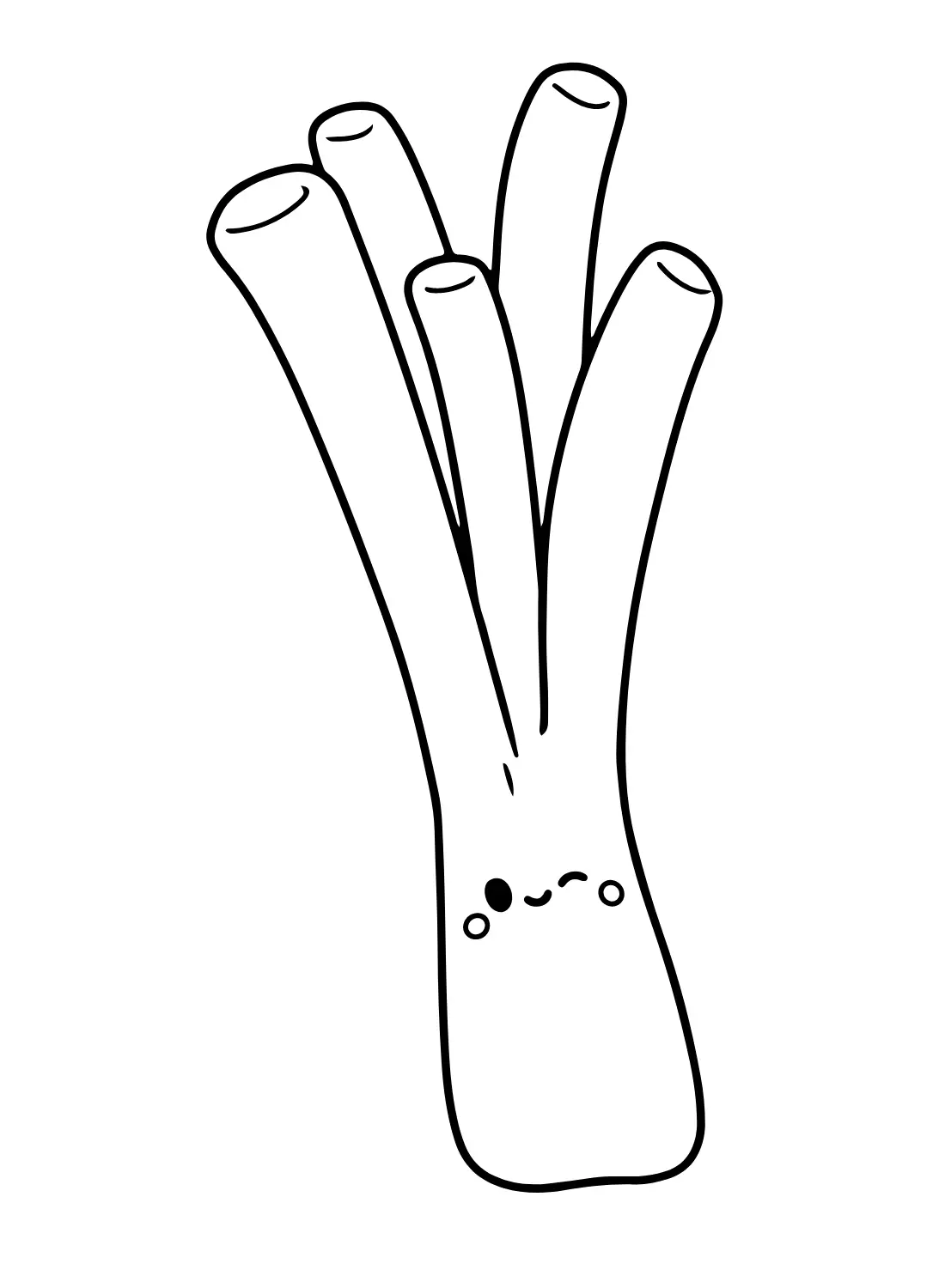 Desenhos de Alho-Poro Para Colorir 1
