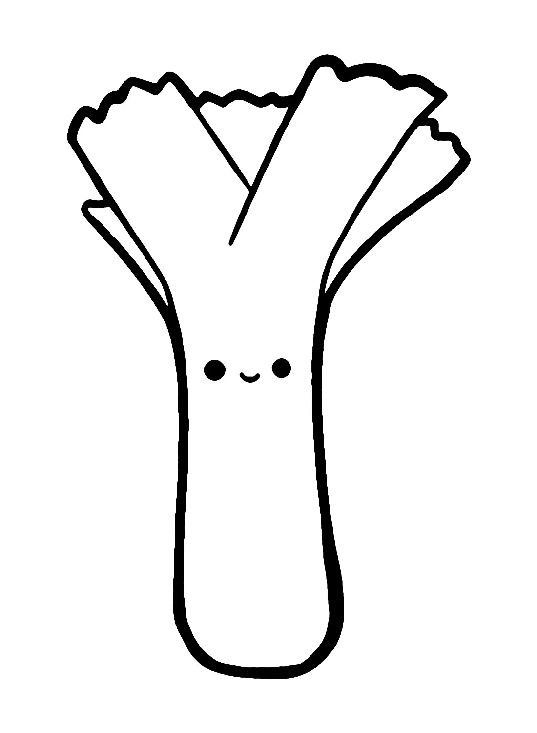Leek Coloring Pages 7