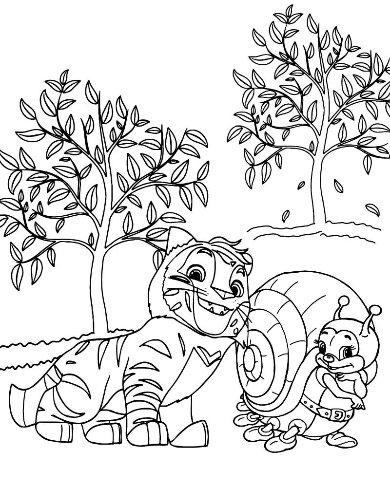 Leo Y Tig Para Colorear 11