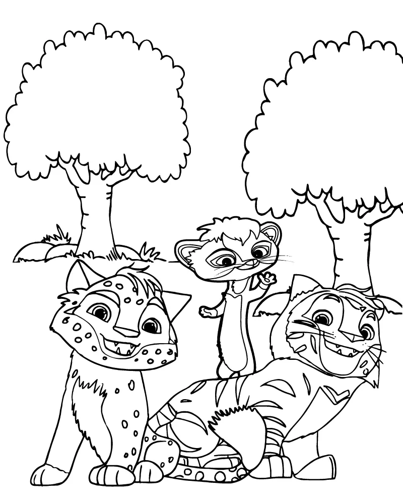Leo e Tig Para Colorir 4