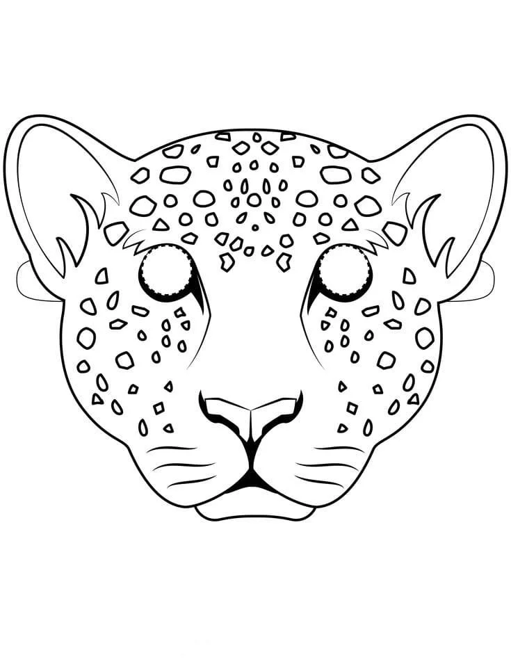 Desenhos de Leopardos Para Colorir 26