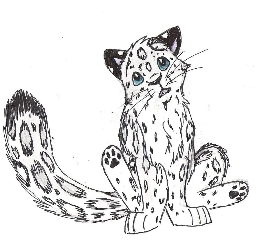 Desenhos de Leopardos Para Colorir 83