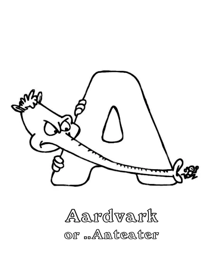 Letter A Coloring Pages 33