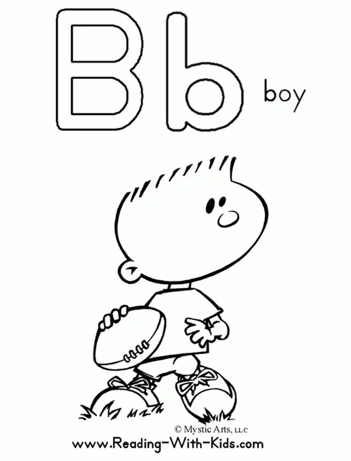 Letter B Coloring Pages 1