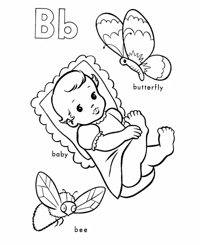 Letter B Coloring Pages 16