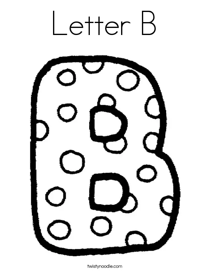Letter B Coloring Pages 8