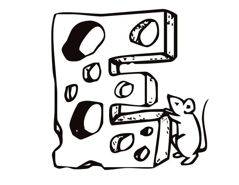 Desenhos de Letra E Para Colorir 14