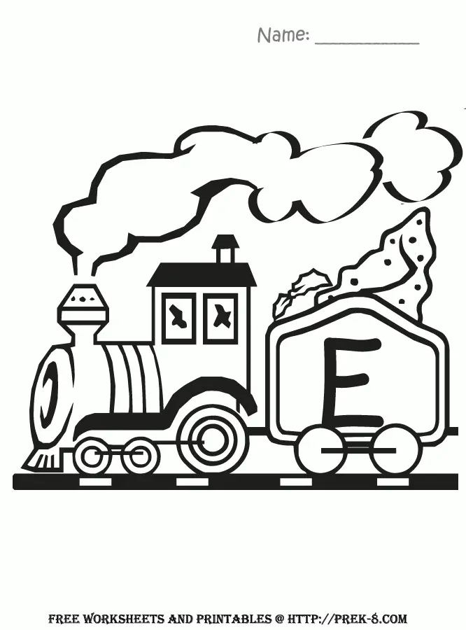 Desenhos de Letra E Para Colorir 19