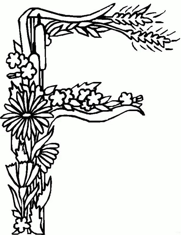 Desenhos de Letra F Para Colorir 23