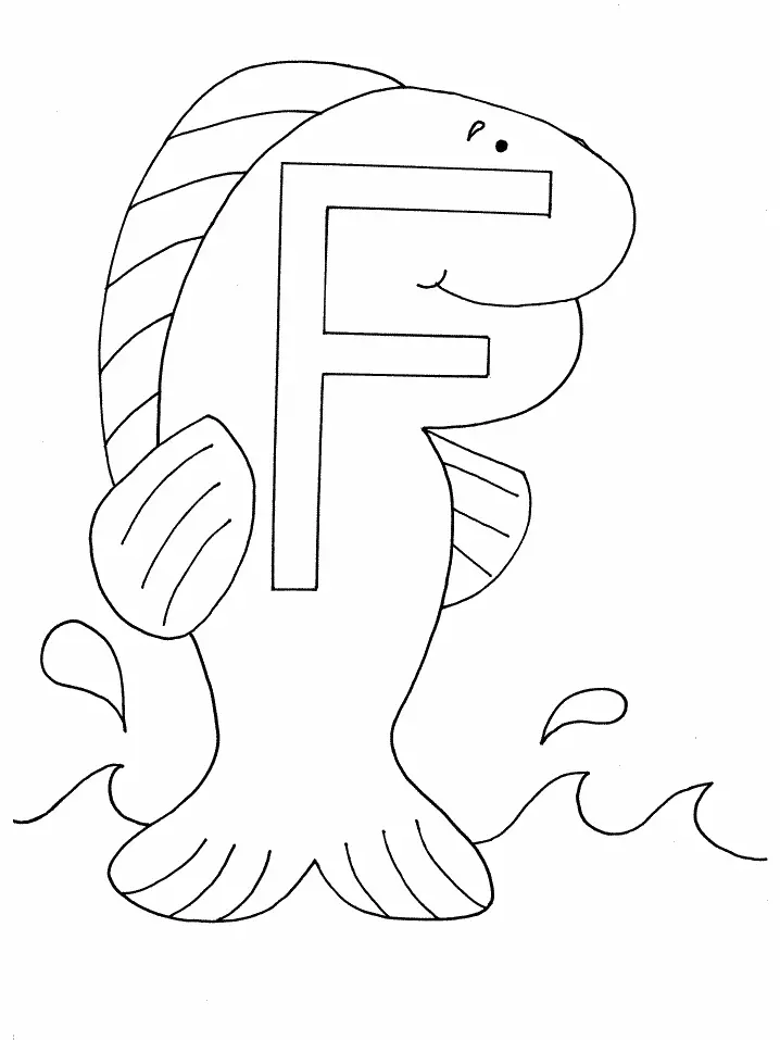Desenhos de Letra F Para Colorir 24