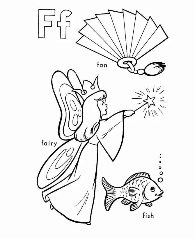 Desenhos de Letra F Para Colorir 27